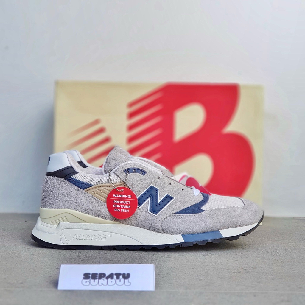 Sepatu Sneaker Pria NB 998 Grey Day Made in USA  U998TA