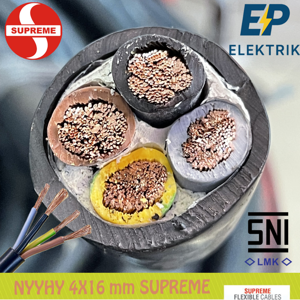 KABEL SUPREME SERABUT NYYHY 4X16 mm FLEXIBLE