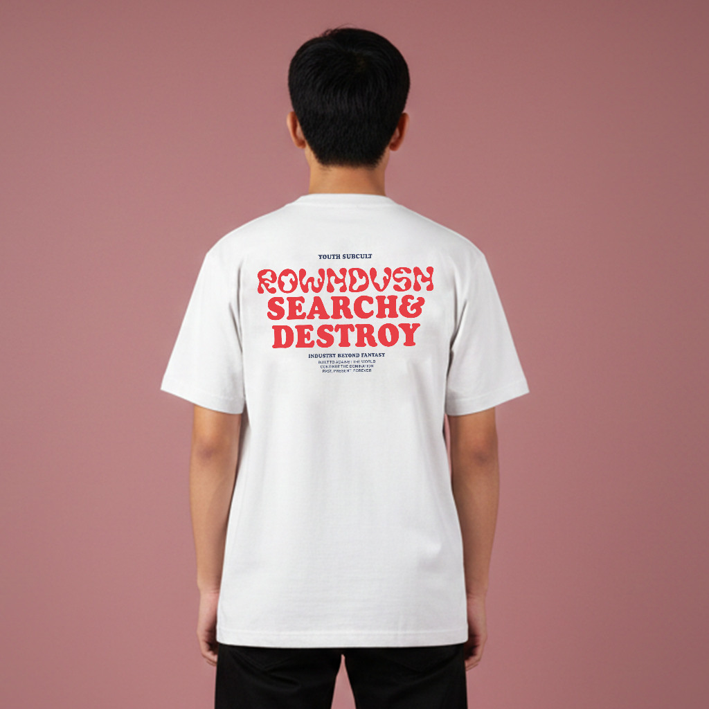 [COD] Rown Division Kaos Pendek || Lafluid White T-Shirt Original Tee