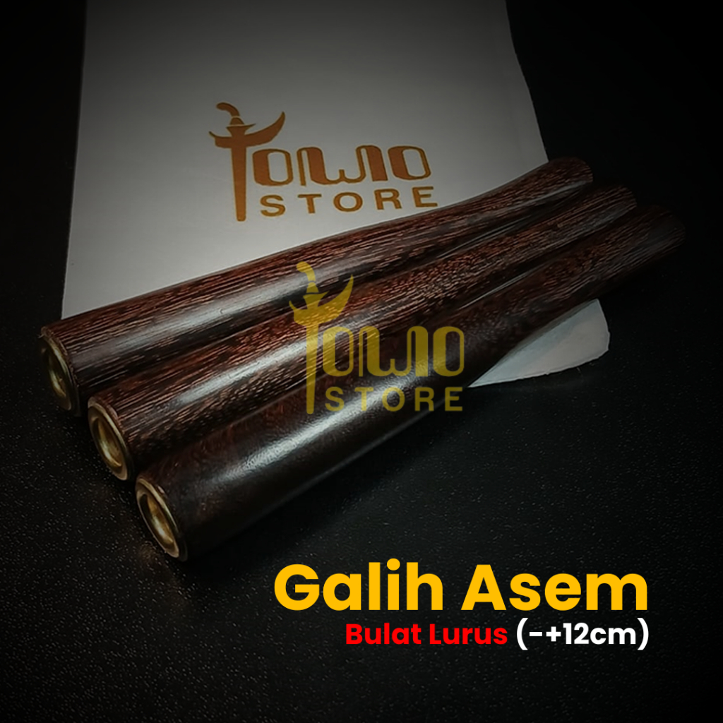 jowostore - once pipa kayu galih asem motif lurus clasic asli cangklong padudan panjang multi