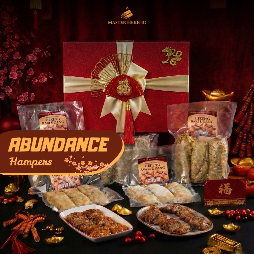 ABUNDANCE CNY Hampers Imlek | Hekeng FROZEN | FULL Babi Ayam Udang Premium