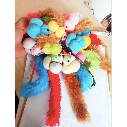 [AE] GANTUNGAN KUNCI BONEKA TUPAI EKOR PANJANG | Gantungan Kunci Bajing Tupai Handmade Lem Satuan Mo