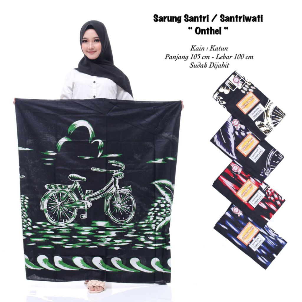 sarung batik santri wanita pondok pesantren .
