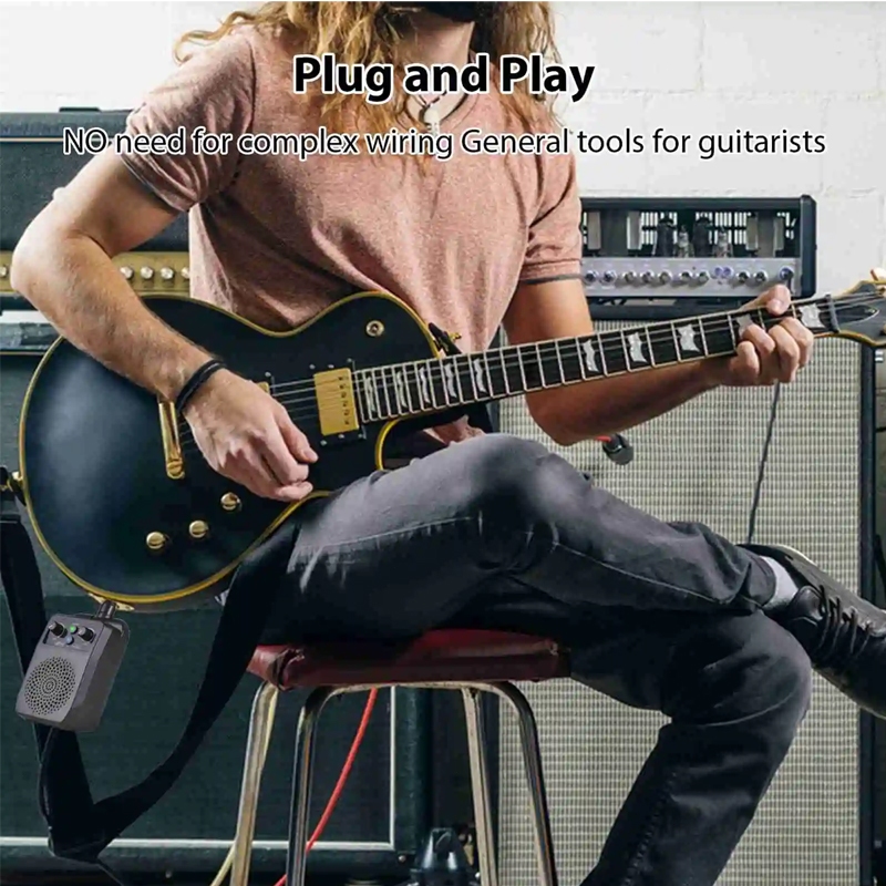 Arsyl Com [Plug And Play] Joyo Ja-05G Amplifier Gitar Portable 5W- Lsi Ulang & Plug And Play