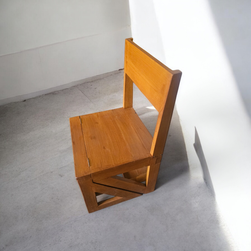 kursi tangga lipat kayu