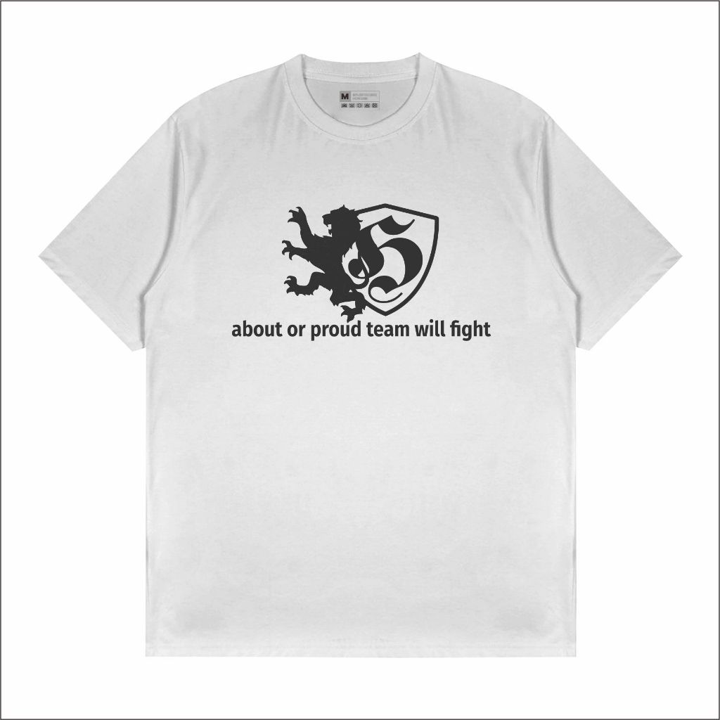 Kaos Distro Football Fighting Dringking putih Casual Ultras