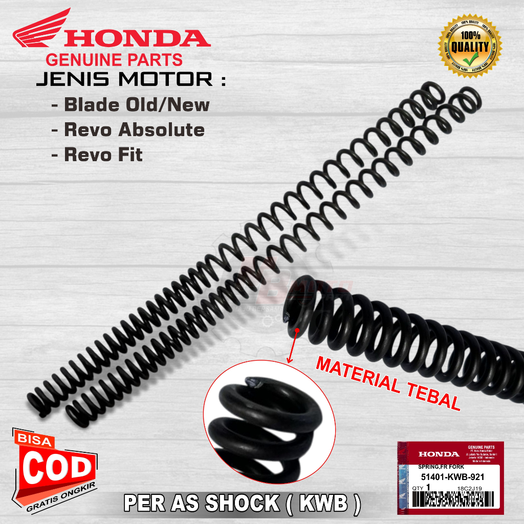 Per As Shock Per Shock depan motor Blade Old, New, Revo Absolute Revo Fit