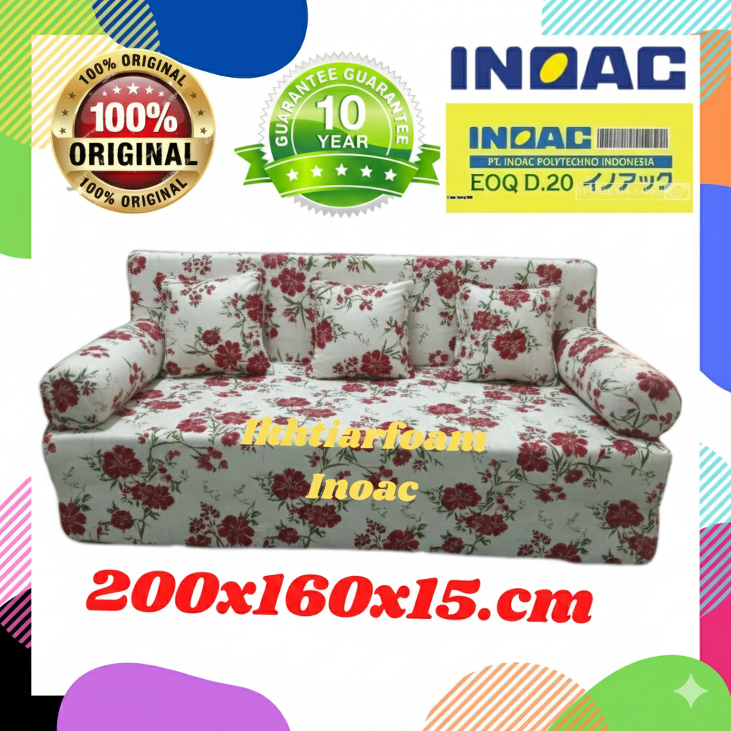 SOFA BED Inoac MURAH DAN BERKUALITAS Sofa Bed INOAC Foam No2 Tebal 15CM Murah garansi anti kempes