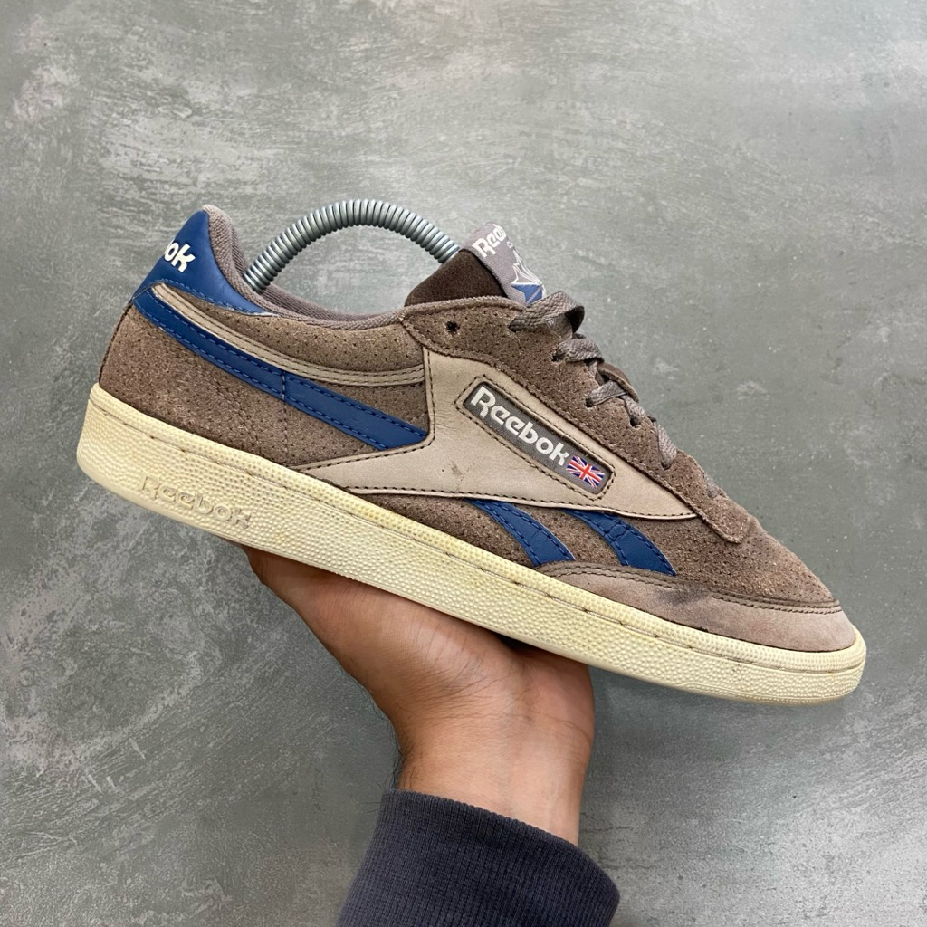 [Size 42] Reebok Classic Revenge Plus Brown Blue Factory Second Original Kondisi Mulus Nominus. Harg