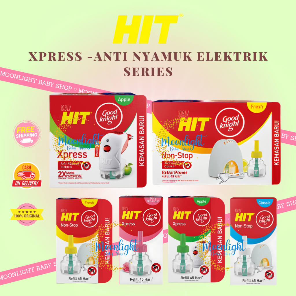 Hit Good Knight Xpress Set - Obat Nyamuk Elektrik - Bunuh Nyamuk Penyebab Demam Berdarah (DBD)