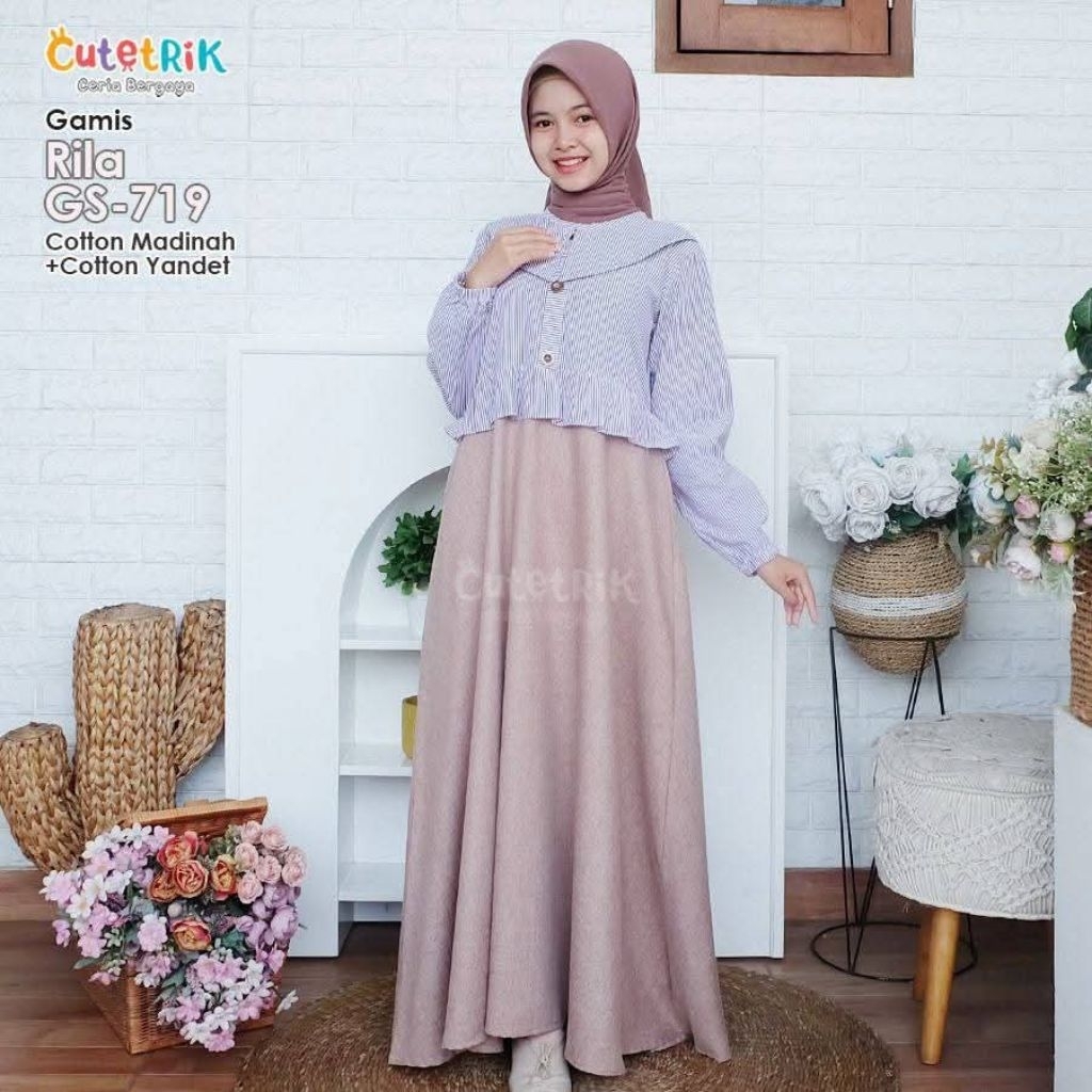 [2026 BEST SELLER ORIGINAL CUTETRIK TERBARU] GAMIS PAKAIAN BAJU MUSLIM / MUSLIMAH ANAK PEREMPUAN ALE