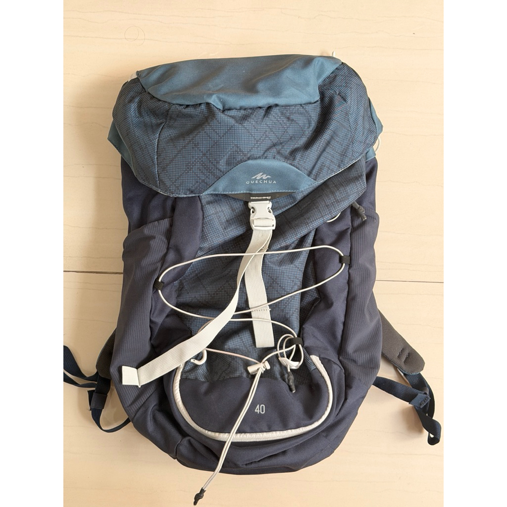 Tas carrier quechua 40L biru tua