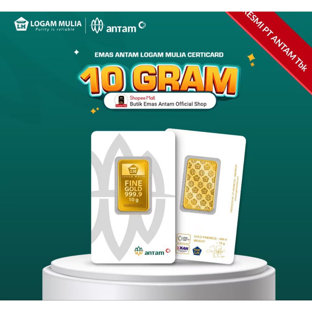 Emas Antam 10 Gram