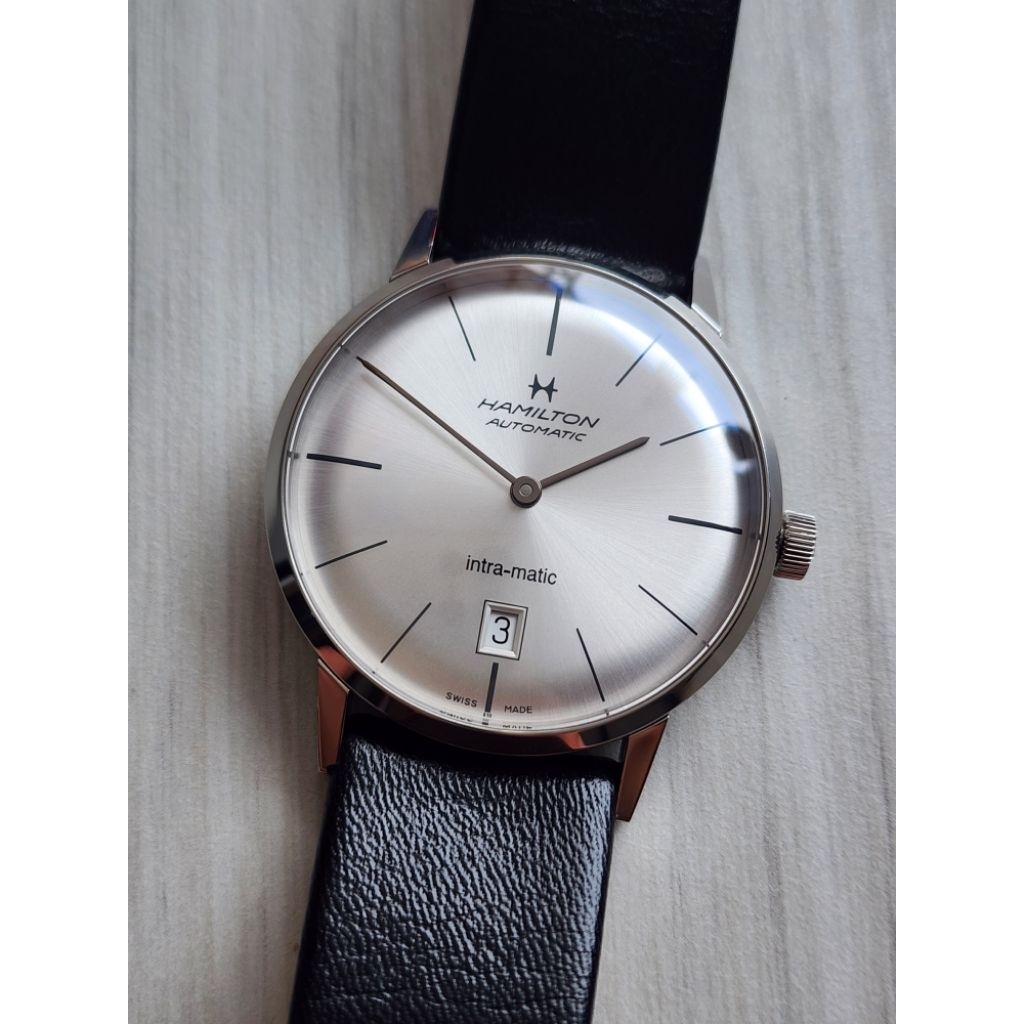 Hamilton Intra Matic Swiss Made H38455751 38mm Silver Dial