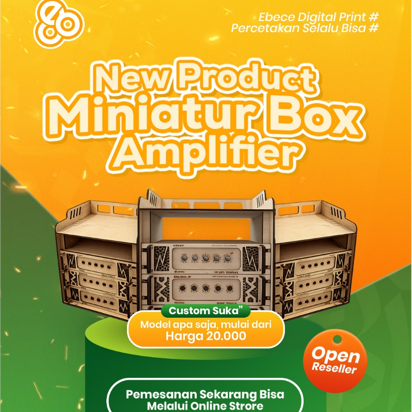 Box Power Mini | Model Built Up Ashley Box | Miniatur Box Amplifier Custom – Replika Sesuai Mesin Am