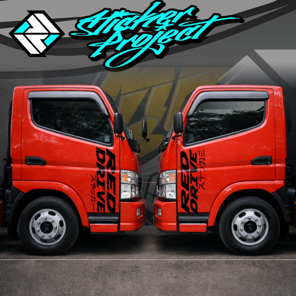 Stiker Kabin Depan Truk Simpel | Cutting Sticker Truk Minimalis