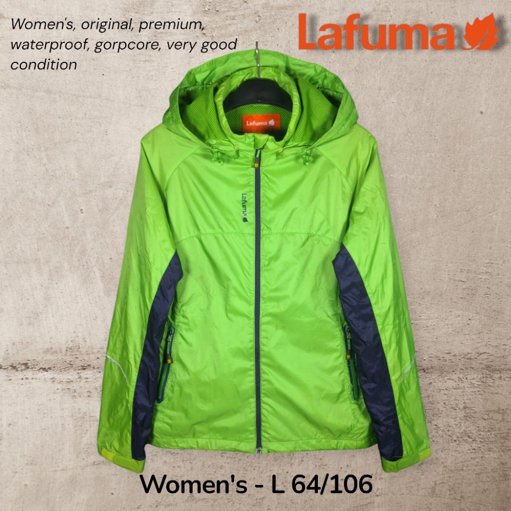 Lafuma Women's Outdoor Gorpcore Jacket Waterproof For Hiking Trekking Gunung Mountaineering Size L