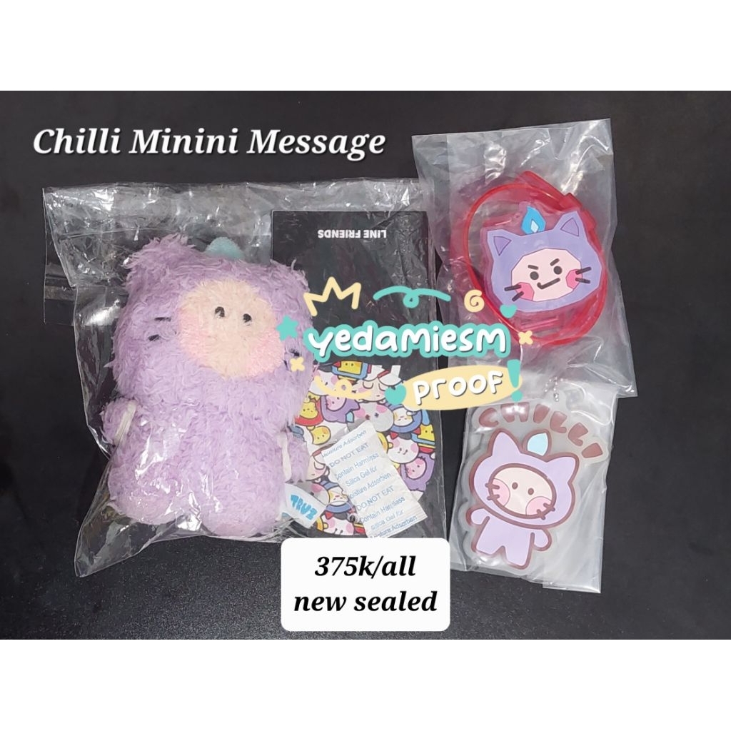 [READY STOCK INA SIAP KIRIM] OFFICIAL TRUZ CHILLI BC KR MININI MESSAGE ENSKY JAPAN MEDIUM PLUSH KEYR