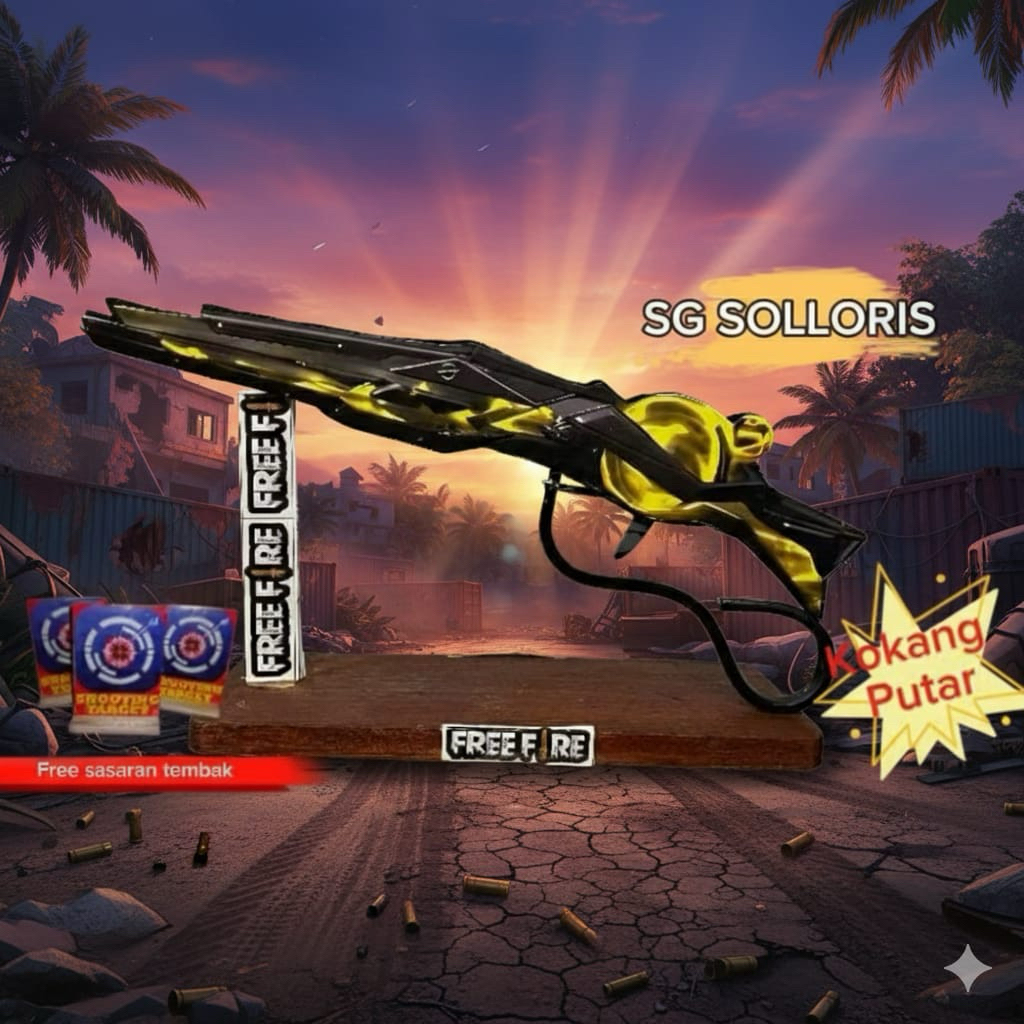 Mainan Tembakan Anak Laki SG Solloris kokang 4 tembakan