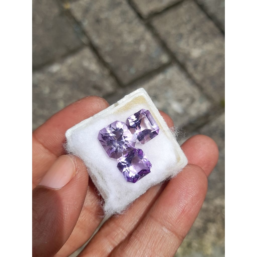 kecubung ungu cutting natural kalimantan