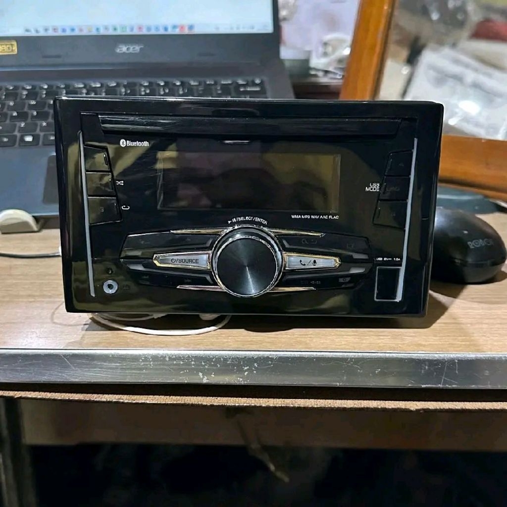 Head Unit ORI OEM BRIO E satya 2021 sampai 2023 by JVC Kenwood KW X920BTTH lengkap soket