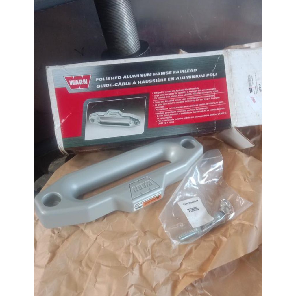 Fairlead Winch Warn Origional.Original Fairlead Winch Warn Warna Silver.Fairlead Tali Plasma Winch W