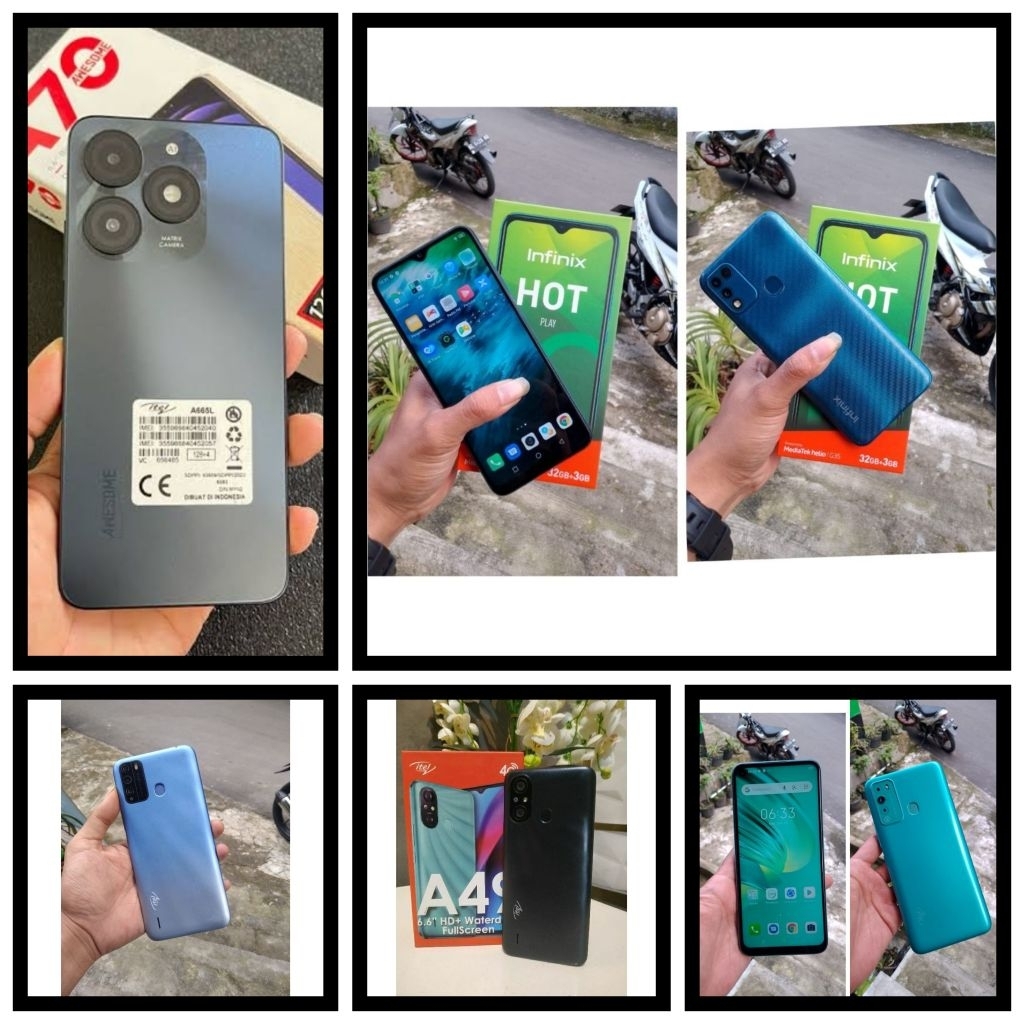 Kumpulan Hp INFINIX ITEL 4g LTE OS 8-10 Garansi ori SEMUA NORMAL TESTED sosmed hp infinix 300 an hp 