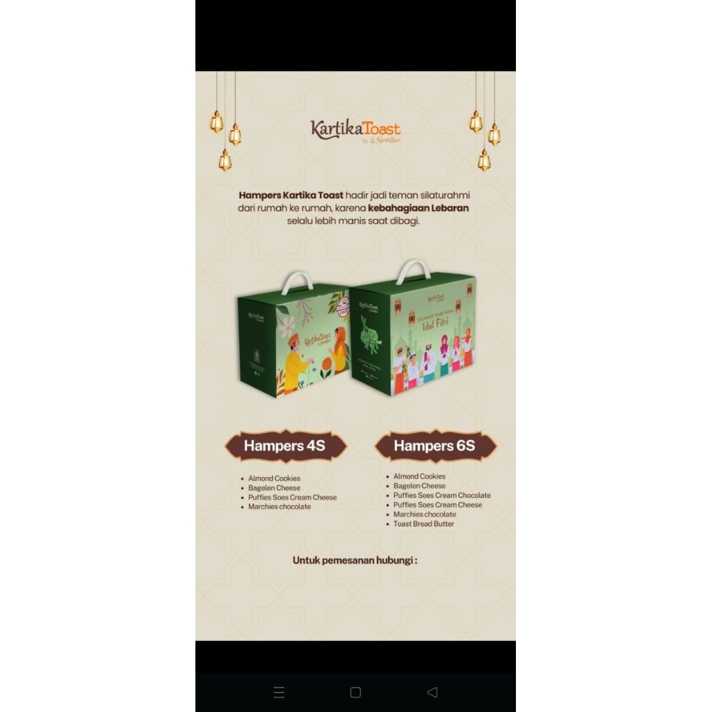 Hampers Lebaran Kartika Toast