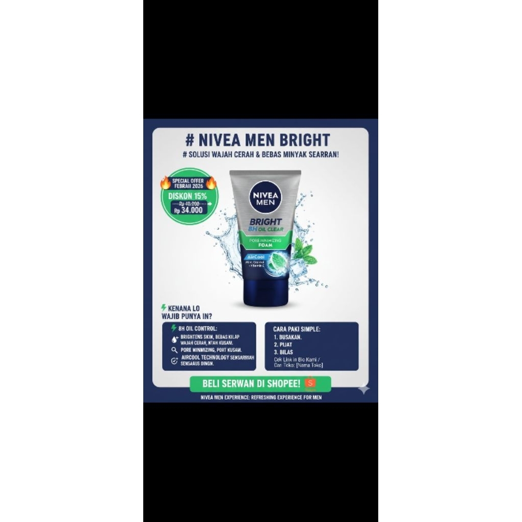 Sabun Cuci Muka Pria Nivea Men