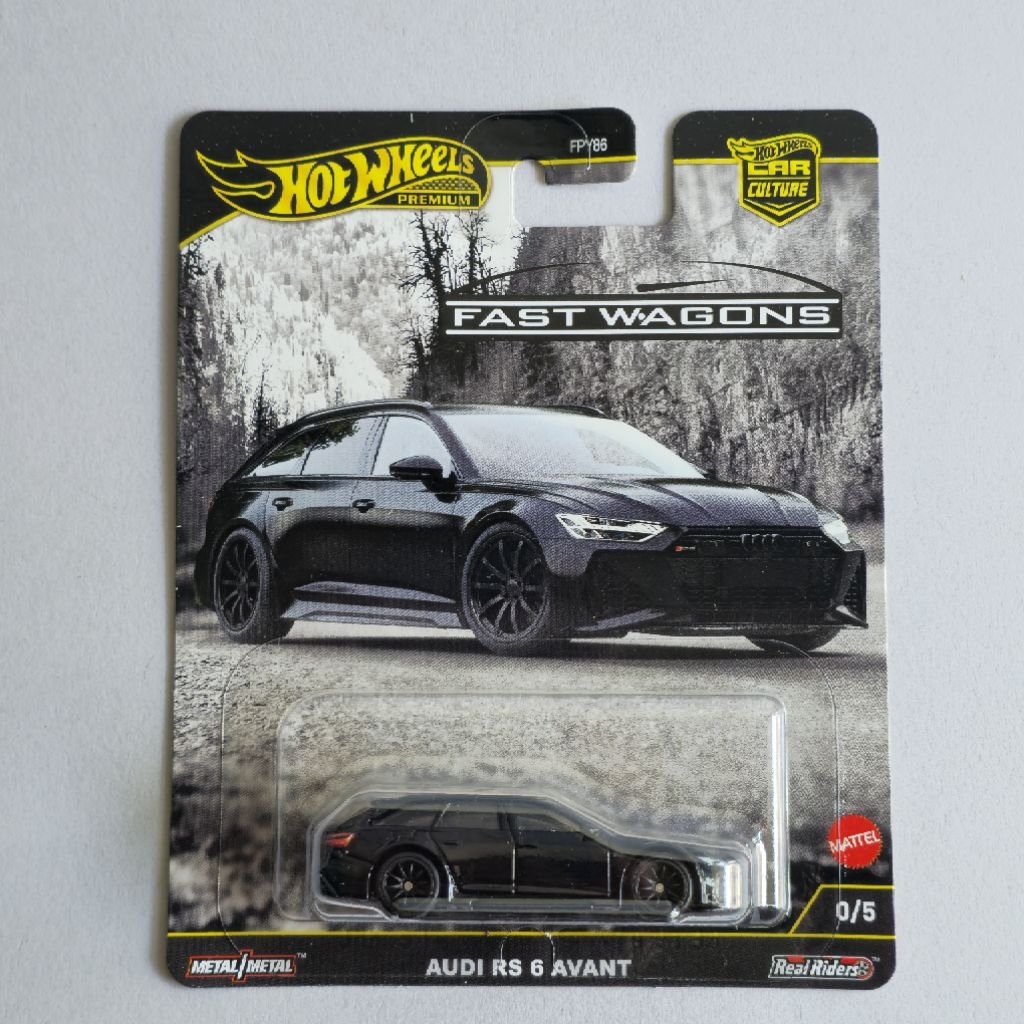 (CHASE CAR) Hot Wheels Premium Fast Wagons Audi RS 6 Avant (FREE PROTECTOR)