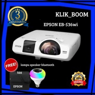 Lumiau_Boomaww Proyektor Epson Eb-536Wi Original Projector/ Tahun Kuda Free Hp
