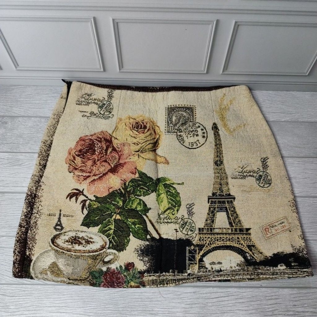 rok mini bunga rok mini flower rok mini bahan tebal rok sepan mini