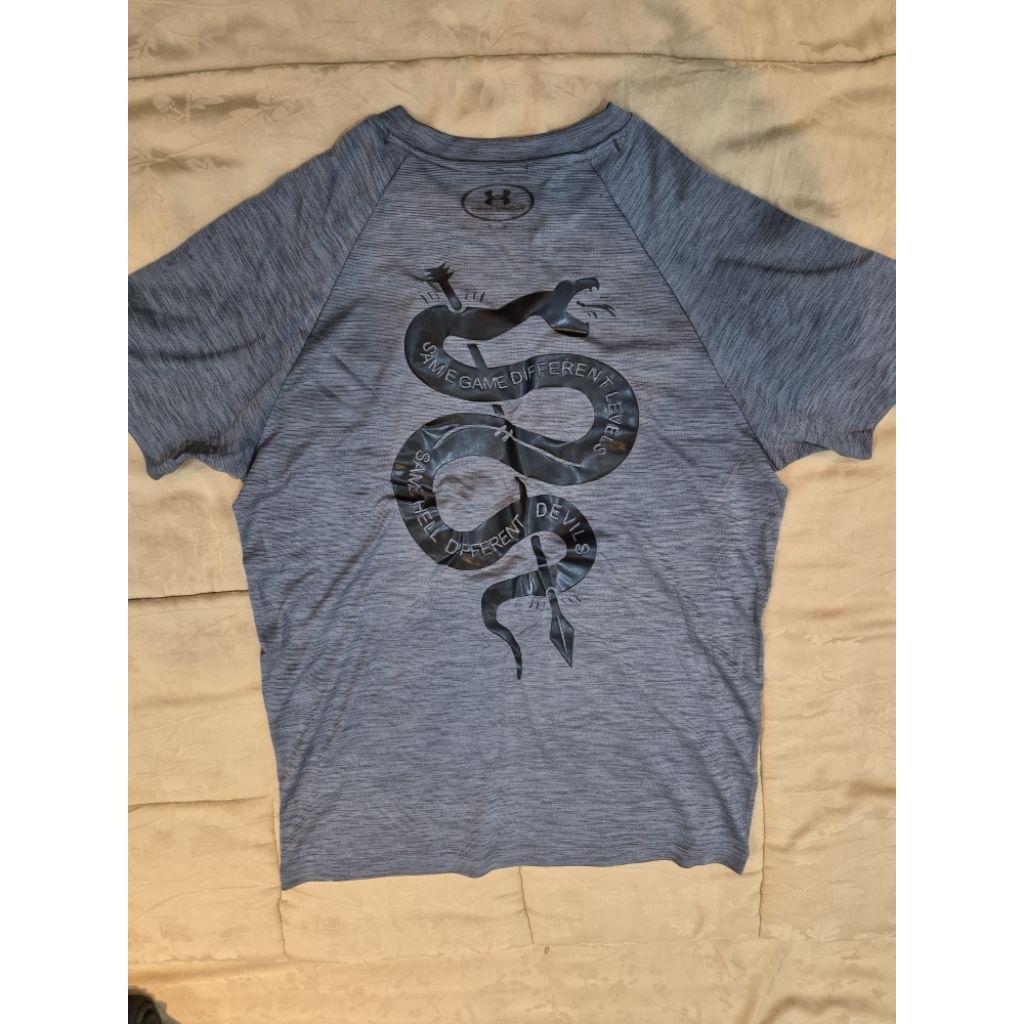 UA tshirt storm Project Rock grey dry fit