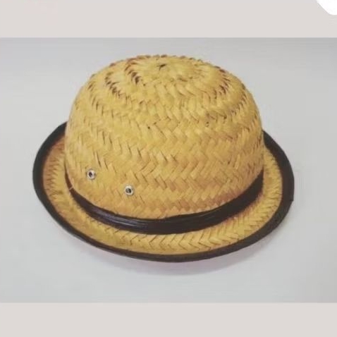 topi boni rotan anyaman bambu
