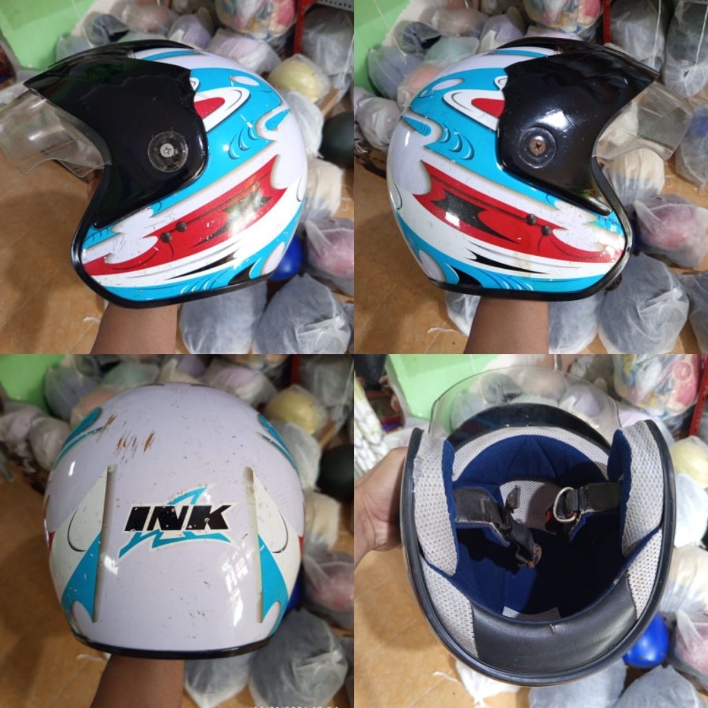 HELM INK BATMAN MOTIF ORIGINAL BEKAS