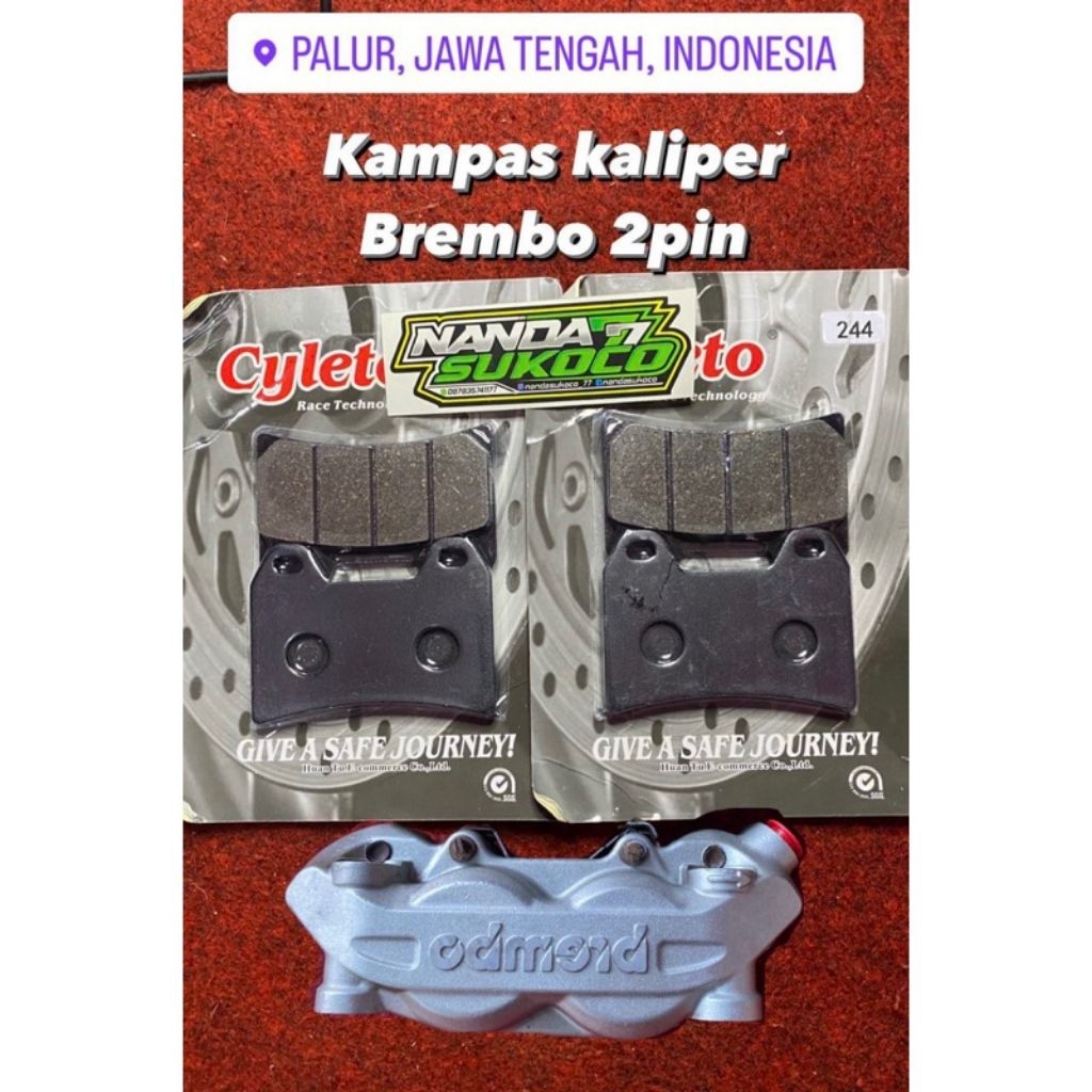 kampas brembo 2pin