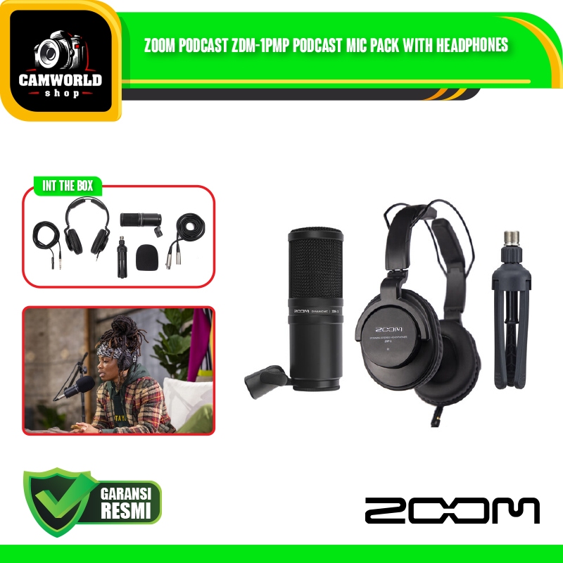 Zoom Podcast ZDM-1PMP - Zoom ZDM-1 Podcast Mic Pack with Headphones