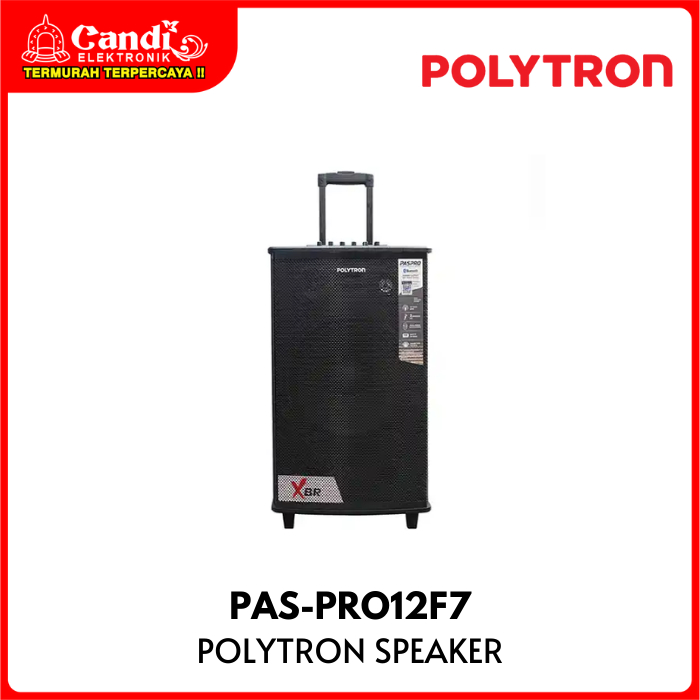 POLYTRON Aktif Speaker Professional Speaker Portable Bluetooth Karaoke 12 Inch Dual Power PAS-PRO12F
