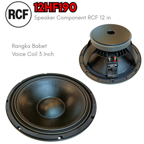 Komponen Speaker RCF 12HF190/12 HF190 12 inci Mid low