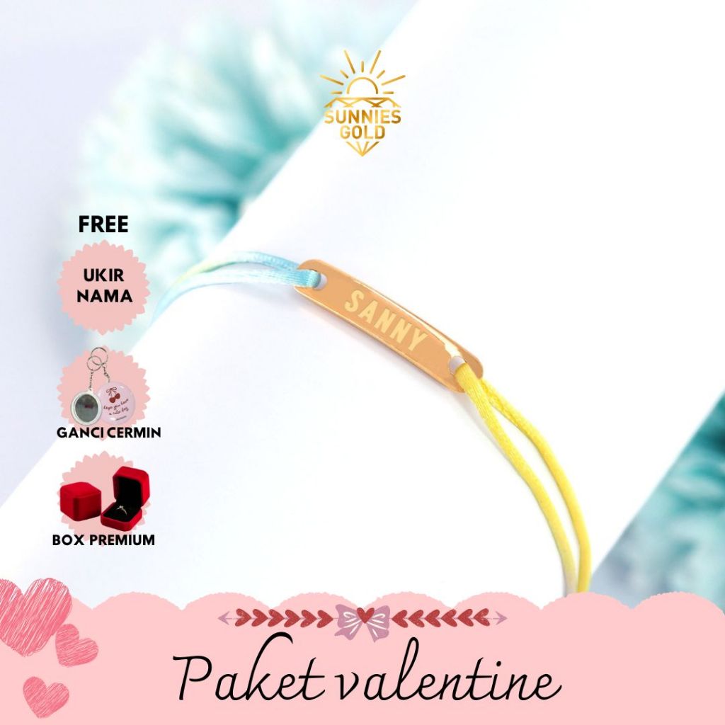 (PROMO VALENTINE) GELANG EMAS PLAT EMAS ASLI KADAR 300 (6KARAT) & 375 (8KARAT) GELANG EMAS PLAT BISA