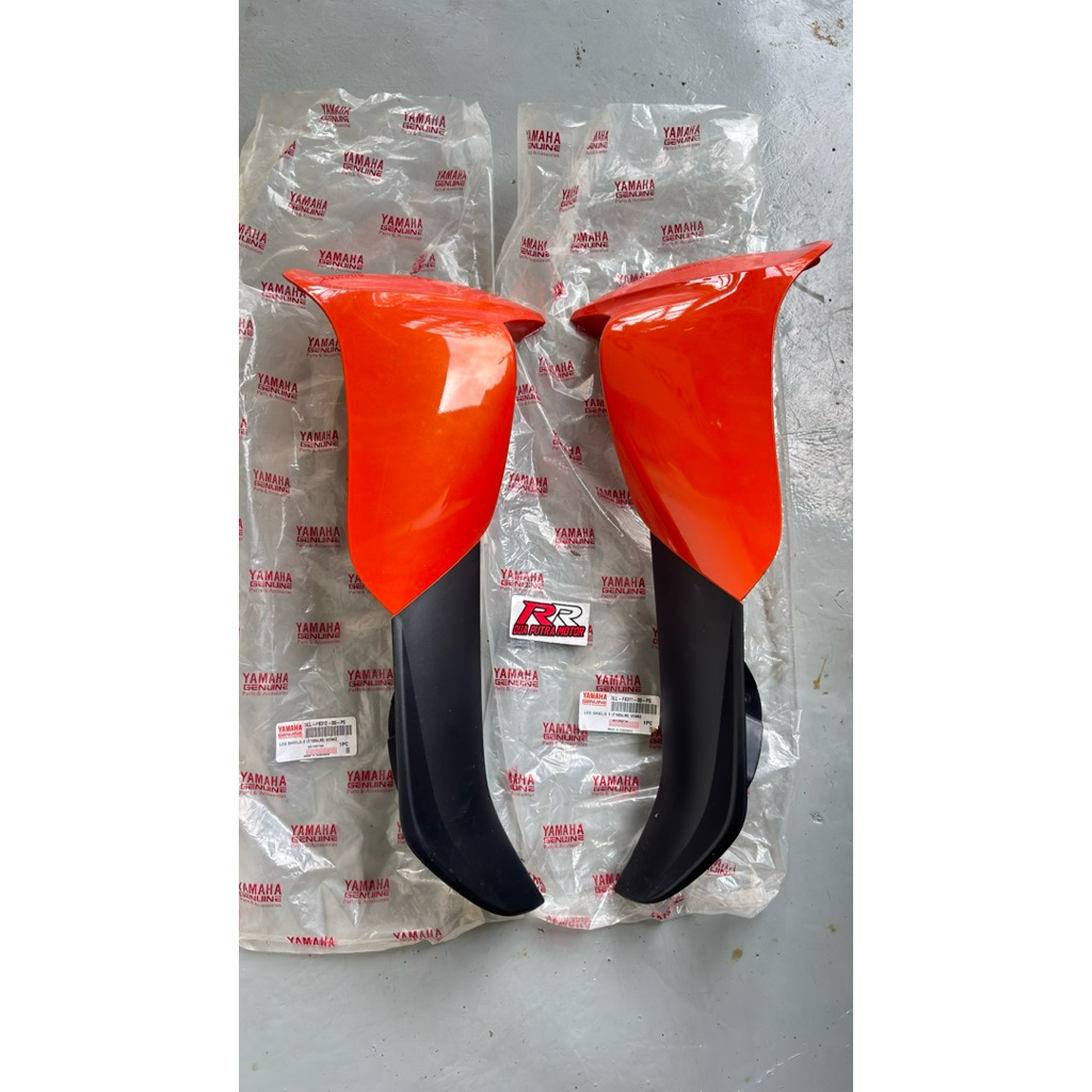 Cover leksil leghsield sayap depan luar original ori yamaha jupiter z lama old awal orange oren 5LL