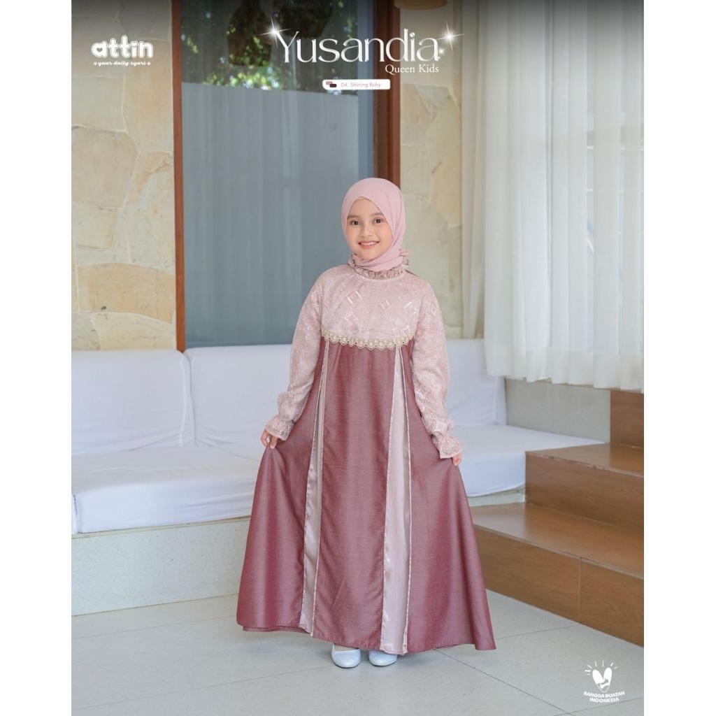 Gamis Anak-anak Yusandia Dress Kids Queen by Attin Hijab