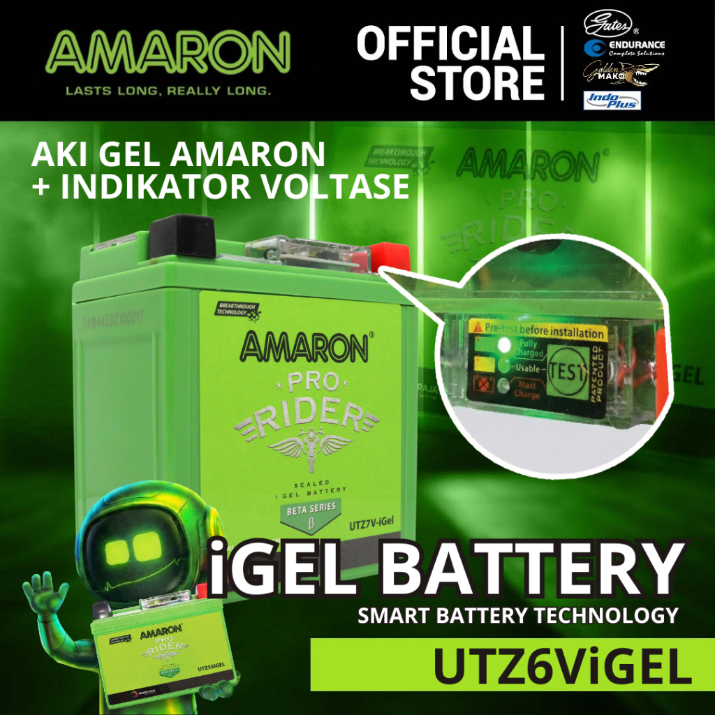 AMARON AKI GEL MOTOR HONDA PCX 2010, 2017-2023/CBR 150CC/SCOOPY FI/VARIO125/VARIO150/BEAT SERIES 202