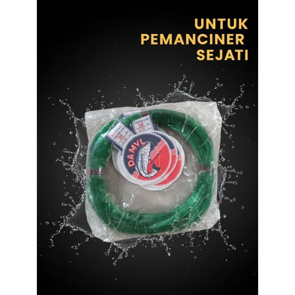 SENAR DAMYL HIJAU Tersedia no 25lbs, 30lbs, 40lbs, 50lbs, 60lbs, 70lbs, 80lbs