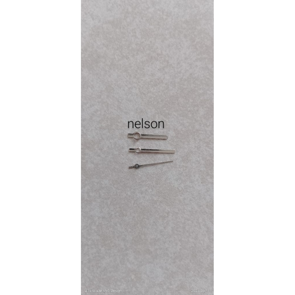 jarum jam tangan Nelson automatic 1 set second no 11