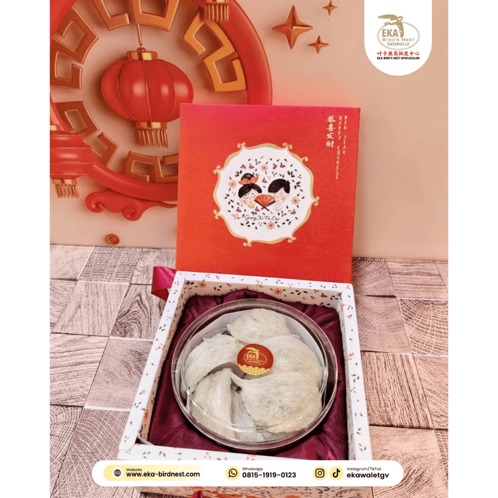 Sarang Burung Walet Mangkok Premium Super -  Imlek Hampers - Xìng Edition