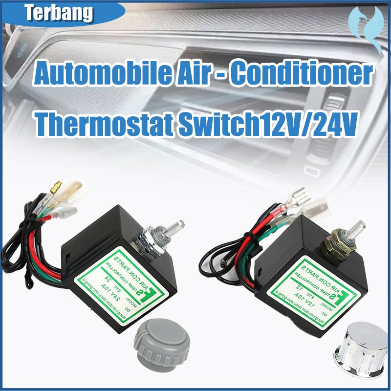 12V / 24V otomotif AC thermostat saklar truk elektronik kontrol suhu sensor pendinginan aksesoris mo
