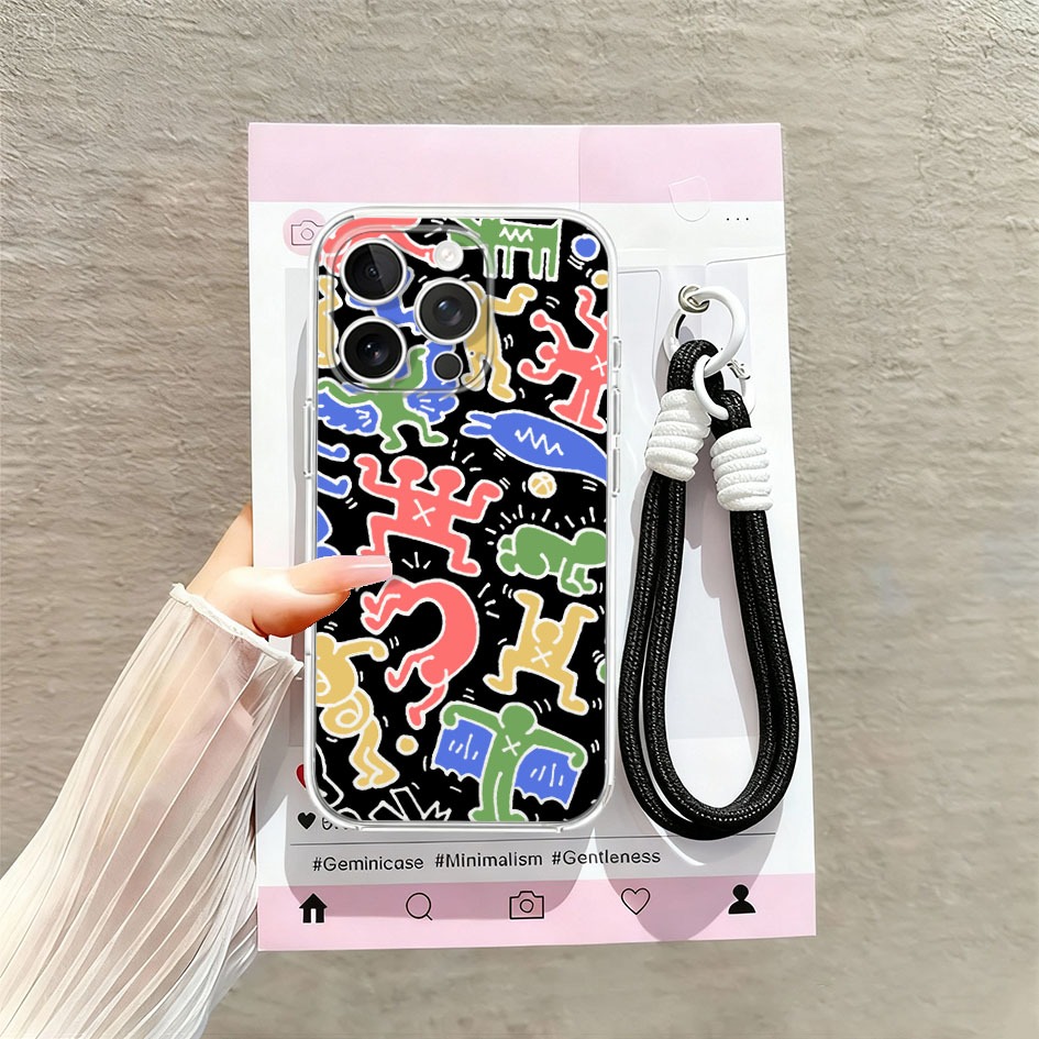 CASING CLEAR CASE BENING PREMIUM LANYARD TALI STRAP KOMPATIBLE UNTUK REDMI NOTE 14 13 PRO PLUS 12 TU