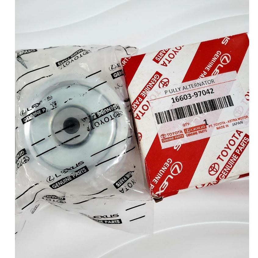 Pulley Alternator Toyota Avanza Daihatsu Xenia 1300cc 4pk | Pulley Dinamo Ampere Original Jepang | K