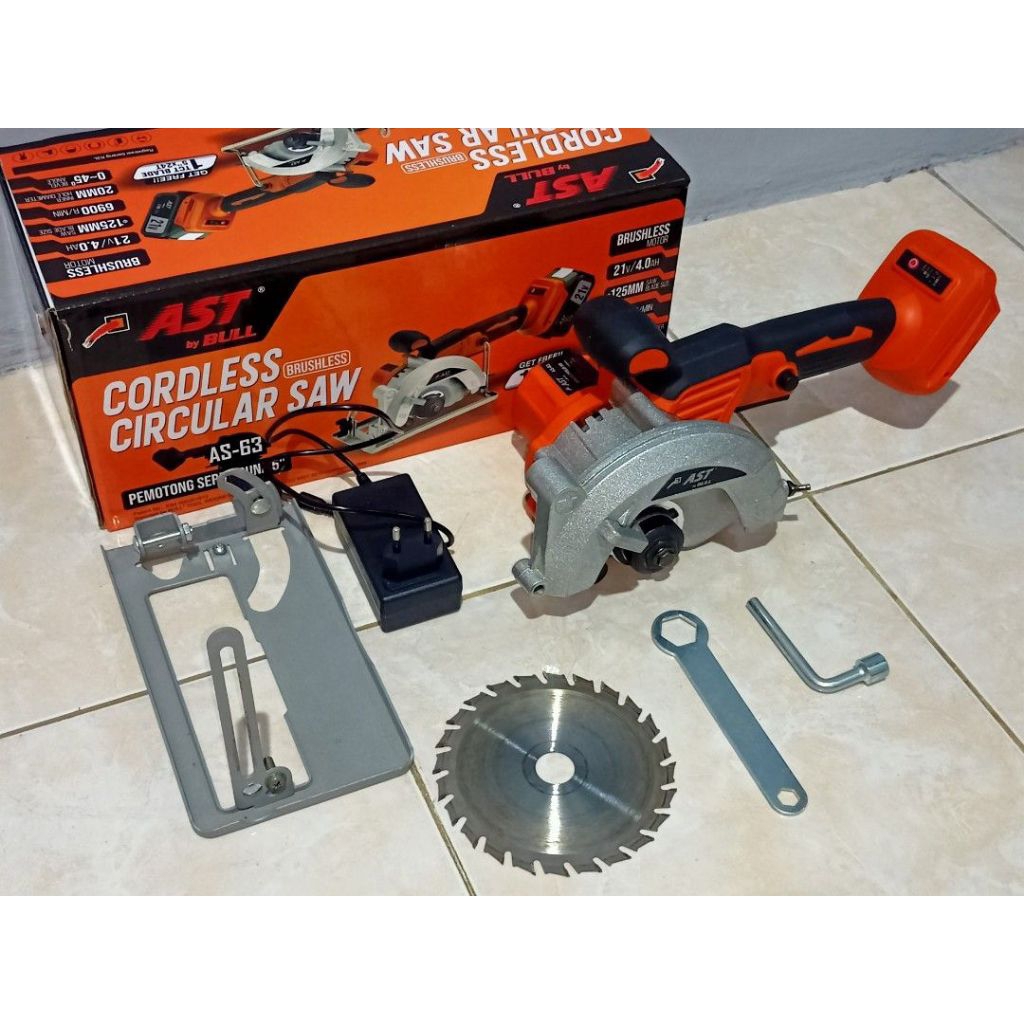 AST AS-63 Circular Saw Cordless 5 Inch Bekas